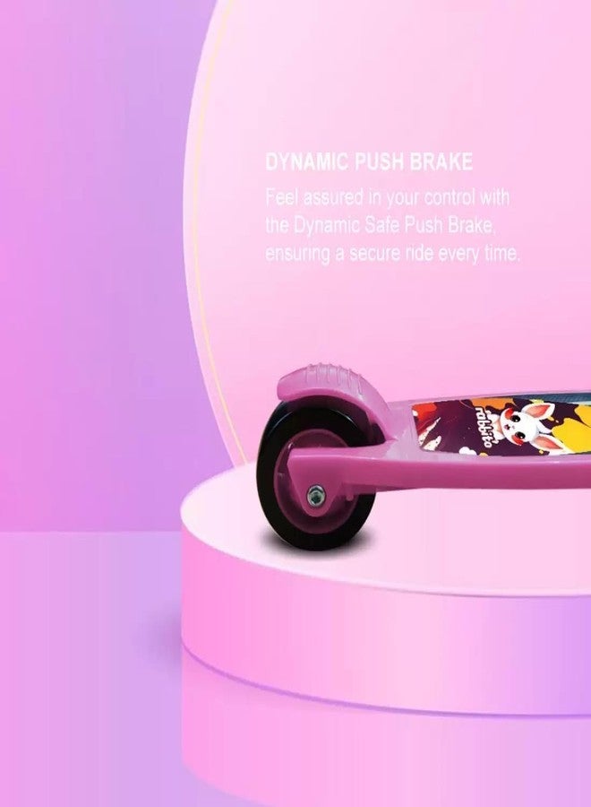 Lacossi Scooter for Kids - Kids Scooter, Skate Scooter, Runner Scooter, Kick Scooter for Kids, Boys, Girls Adjustable Height, Foldable & Weight Capacity 70 kgs with for Indoor and Outdoor (Pink) - Image 5